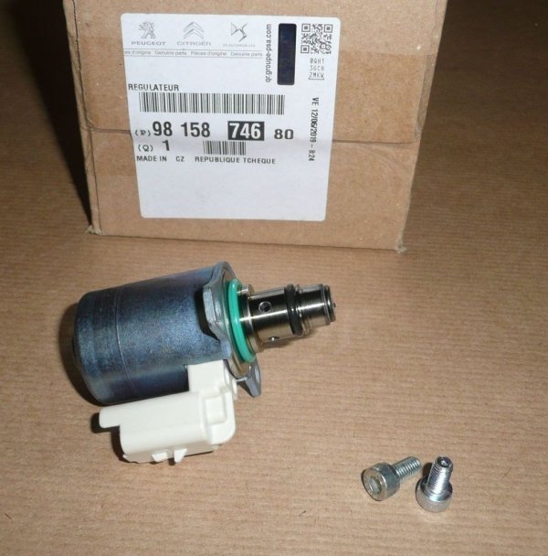 Soupape de régulation de pression d'origine Citroen Peugeot pompe d'injection 1.6 HDi, 9815874680