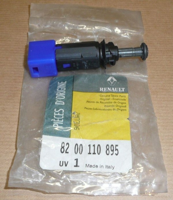 Original  Interrupteur de feux stop Renault Clio II, III, Kangoo Espace IV, Laguna I, II, Megane II, Scenic II, Thalia , 8200110895