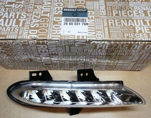 Feu de jour droit ORIGINAL LED Renault Scenic III Facelift, 266003179R