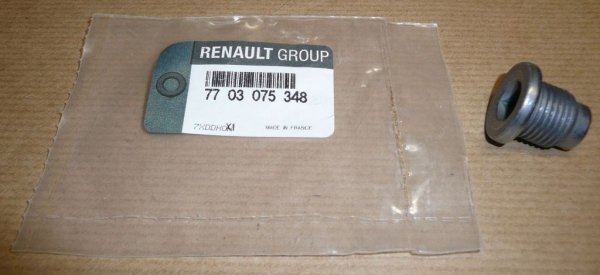 Original  Bouchon de carter d'huile Dacia Logan 1.5DCI16x150 long 12mm , 7703075348