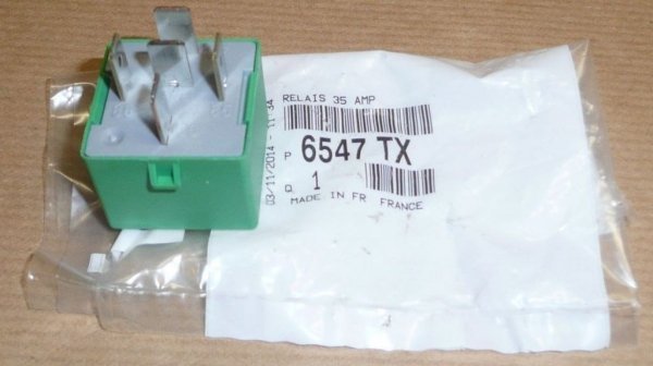 Peugeot relais de post-ventilation du radiateur 206 207 306 508 806, 6547TX, 6547.TX