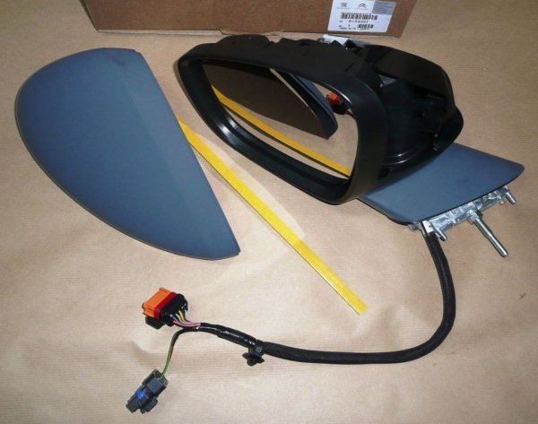 Miroir extérieur gauche pour Peugeot 508 11/10- Repliable électriquement Verre de rétroviseur, 8154SH, 8154.SH