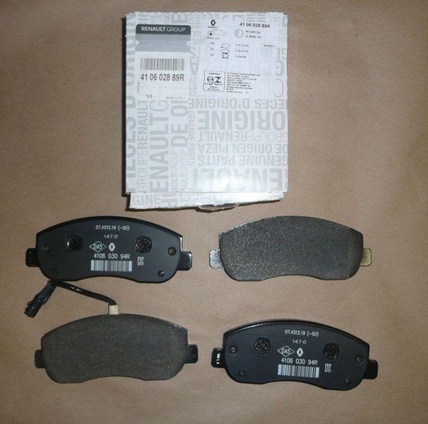 Plaquettes de frein avant d'origine pour Renault MASTER III 2.3 dCi , 410602889R