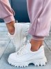 Buty sportowe na wysokiej podeszwie HUGGY BEIGE
