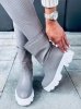 Botki z prostą cholewką JOWITA GREY