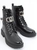 Botki lakierowane MILA PATENT(BLACK)