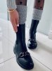 Botki damskie z elastyczną cholewką CORRIN BLACK