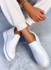 Trampki slip on na koturnie NAITO WHITE II GATUNEK