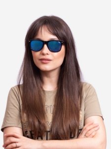 Okulary przeciwsłoneczne damskie Shelovet niebieskie