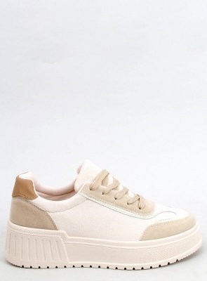 Sneakersy na wysokiej podeszwie SANTI BEIGE