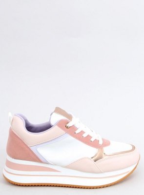 Buty sportowe na ukrytym koturnie BAHAR PINK
