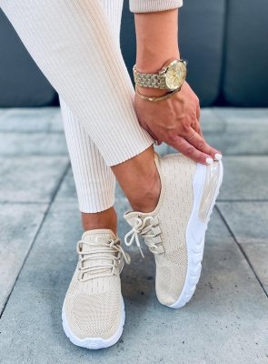 Buty sportowe skarpetkowe KESSI BEIGE
