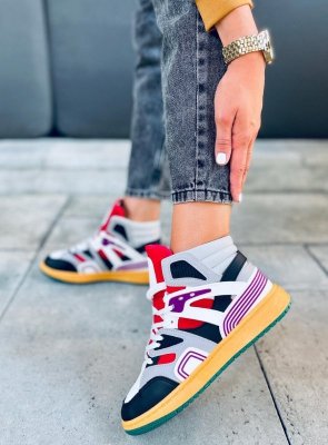 Buty sportowe za kostkę PALL GREY GREEN