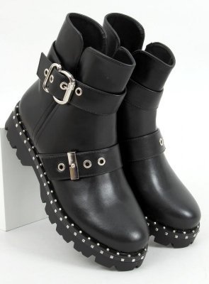 Botki militarne z ćwiekami SOPRANO BLACK