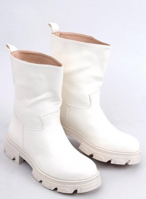 Botki z prostą cholewką STEVENS WHITE