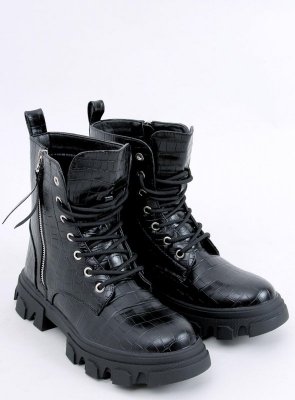 Botki sznurowane WILL BLACK