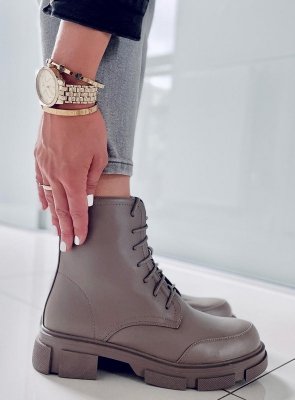 Botki sznurowane COLEY OLIVE