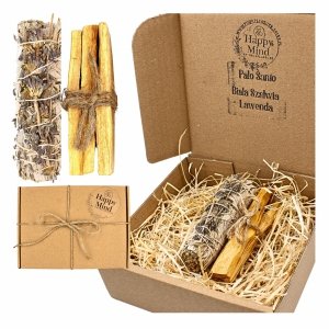 Biała Szałwia Lawenda + Palo Santo 25 g - Naturalny Zestaw Oczyszczający 