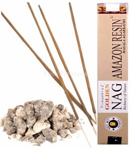 Kadzidełka Golden Nag 15g Żywica Amaznońska