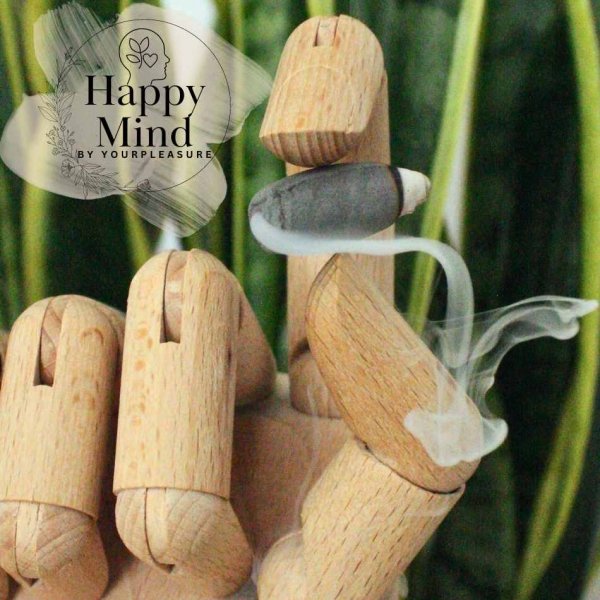 Efekt dymu Backflow z kadzidełkiem opium Happy Mind