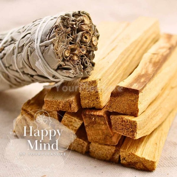 Zestaw naturalnych kadzideł Palo Santo 50g i Biała Szałwia
