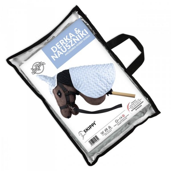 Derka i nauszniki Skippi dla Hobby Horse - błękitna