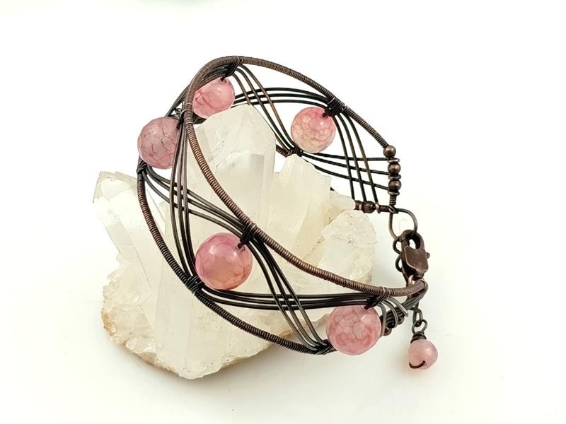 Damska bransoletka z agatem dla ekologa, tancerza, stomatologa