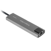 Adapter (HUB) USB typu C na HDMI/2x USB3.0/2x USB typu C/RJ45