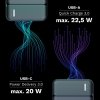 PowerBank Kruger&Matz 20000 mAh Li-pol z funkcją QC oraz PD