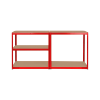 Regał metalowy magazynowy 180x90x40 czerwony Rebel RB-1251R
