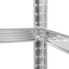 Regał metalowy magazynowy 180x90x40 biały Rebel RB-1251W