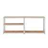 Regał metalowy magazynowy 205x120x45 srebrny Rebel