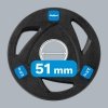 Obciążenie żeliwne olimpijskie gumowane zestaw 4x2.5kg, otwór 51mm , REBEL ACTIVE
