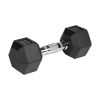 Hantle żeliwne gumowane HEX 2x8 kg REBEL ACTIVE