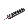 Listwa zasilajaca Rebel  5 gniazd z przełacznikiem, 1,5m (1,5mm)