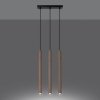 Lampa wisząca PASTELO 3L drewno