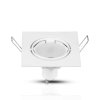 Oczko V-TAC GU10 Kwadrat Ruchome Białe VT-779-WH-SQ