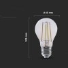 Żarówka LED SMART WiFi V-TAC 7W E27 Filament A60 TUYA Amazon Alexa Google Home VT-5137 2700K-6500K 806lm