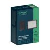 Projektor LED Solarny V-TAC 15W Pilot, AUTO, Timer, IP65 Czarny VT-120W 4000K 1200lm