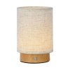 Lampka Biurkowa Nocna V-TAC 3W LED Ładowanie Ściemnianie Drewno VT-7569 3000K 110lm