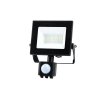 Naświetlacz z czujnikiem ruchu LED MHC 10W 6500K IP44 czarny LED2B RED