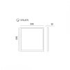 Panel LED NELIO 40W 60x60 3000K Kobi Premium
