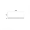 Ramka 45mm do panelu LED 30x60 klik Kobi