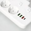 Przedłużacz LINEA PRO FL 2gn+3USB/1USB-C/0,2m biały Kobi