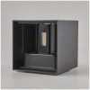 Kinkiet ogrodowy LED RIKO 2x4W 3000K IP44 czarny Kobi