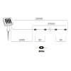Lampa ogrodowa solar 300 LED SPARK 3000K IP44 LED2B