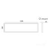 Panel LED CAPRI G2 25-36-40W 30x120 3CCT IP44 UGR<19 Kobi Pro