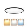 Plafon LED NIVERA CIRCLE 32W 3CCT IP54 czarny Kobi Premium