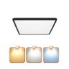 Plafon LED NIVERA SQUARE 18W 3CCT LX IP54 czarny Kobi Premium