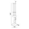 Lampa do roślin LED VITARO 3 ST MINI 10W Kobi Design